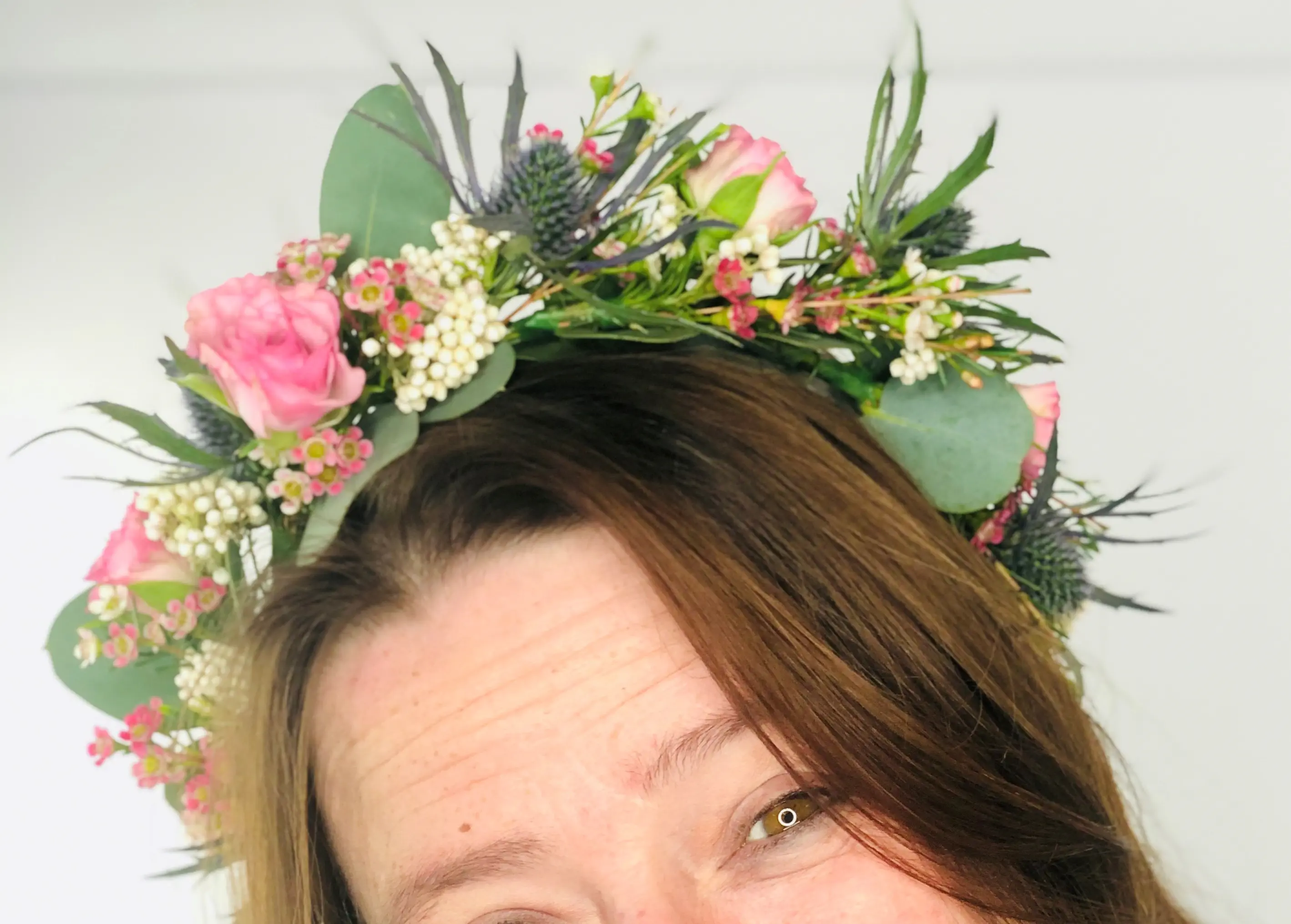 Wildflower Floral Headband For Natural Boho Bride Wedding