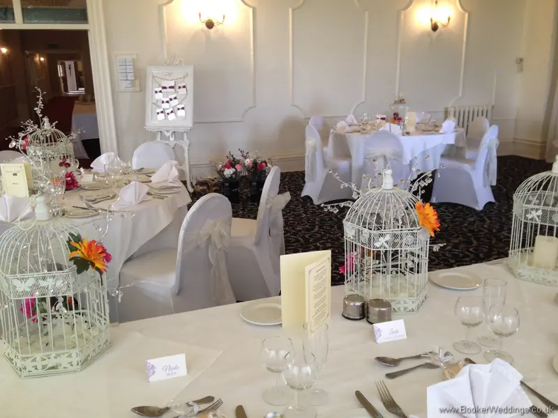 Top Table Back View of room at Leasowe Castle