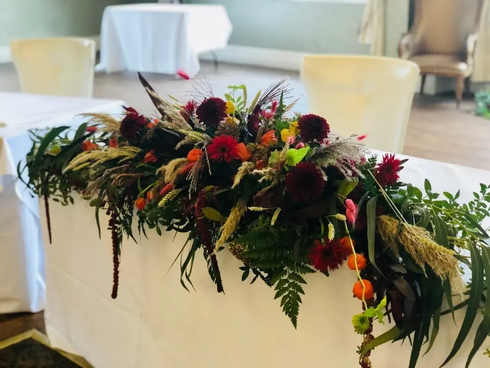 Autumn Inspired Top Table at Wedding Fair