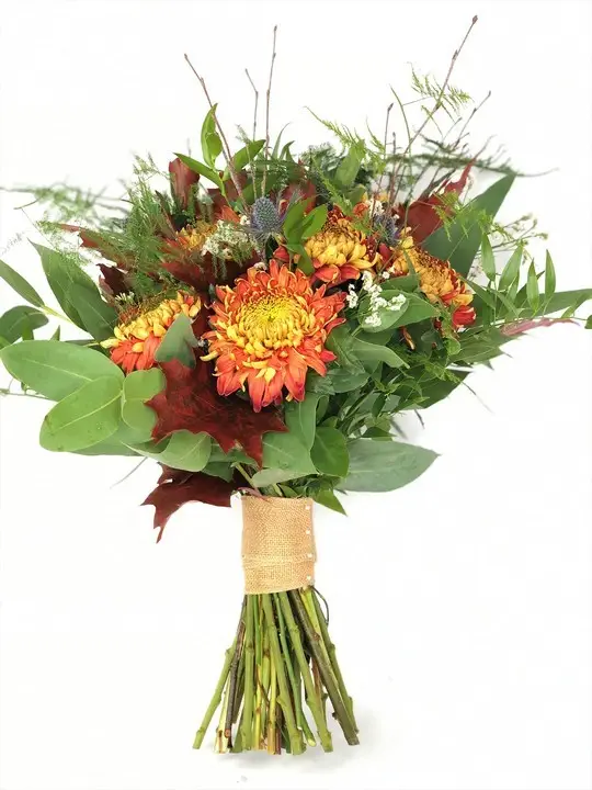 Orange and Blue Handtied with Lots of Texture