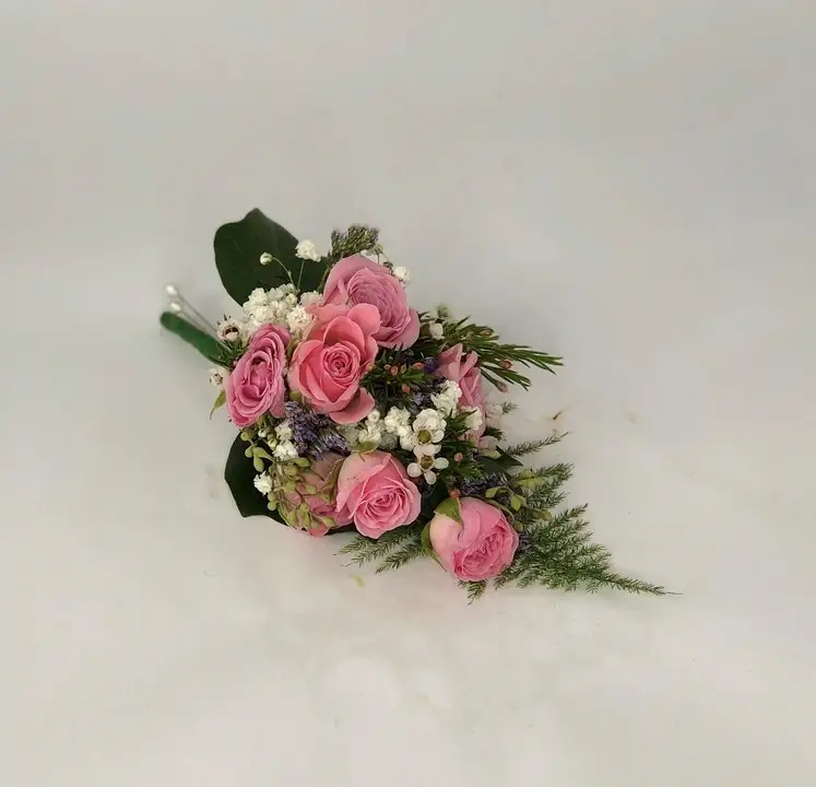 Pink and Lilac Spray Rose Corsage