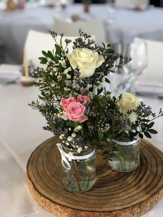 Pink and Lilac Trio of Jars