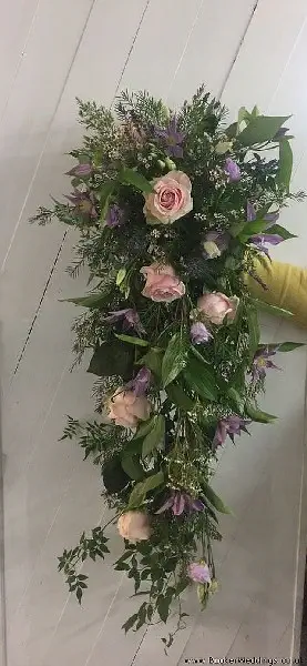 Bride Shower Bouquet Wild Style in Pastels