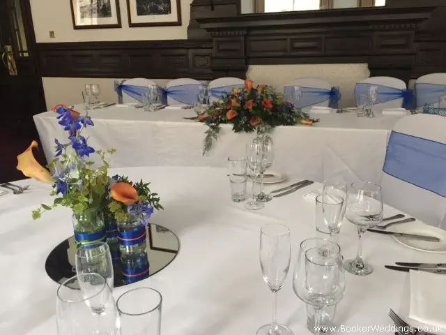 Matching Top Table Arrangement and Table Centrepiecces
