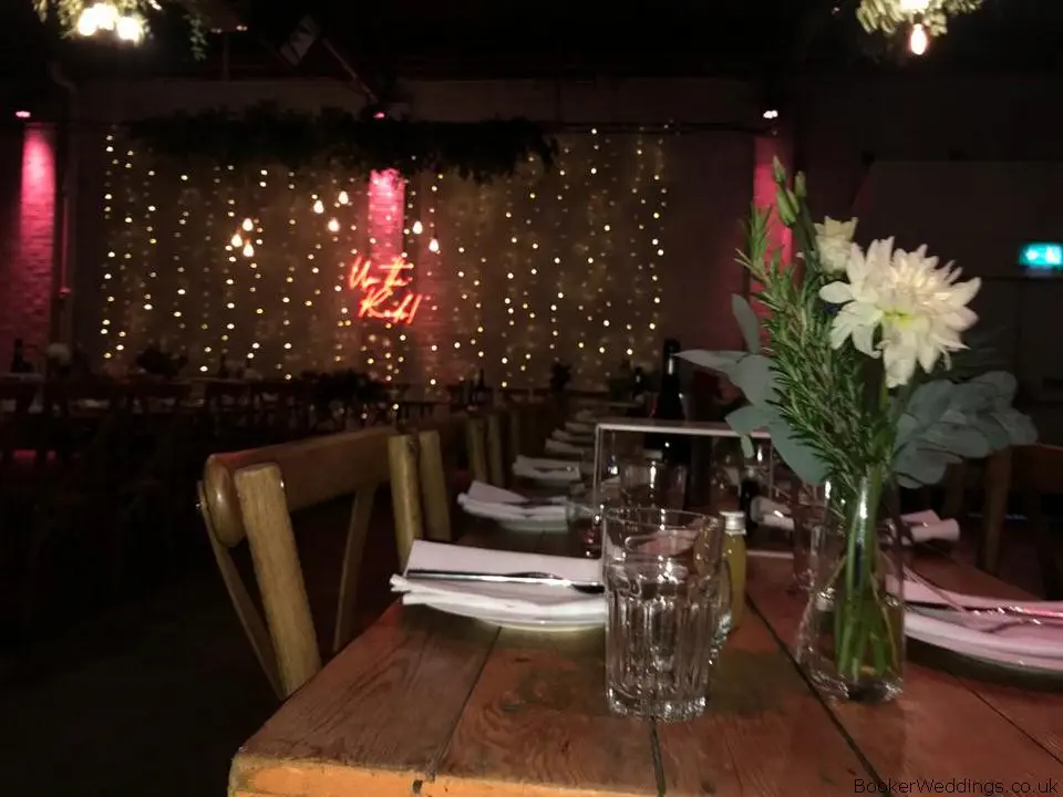 Wild Wedding Table Flowers at Constellations