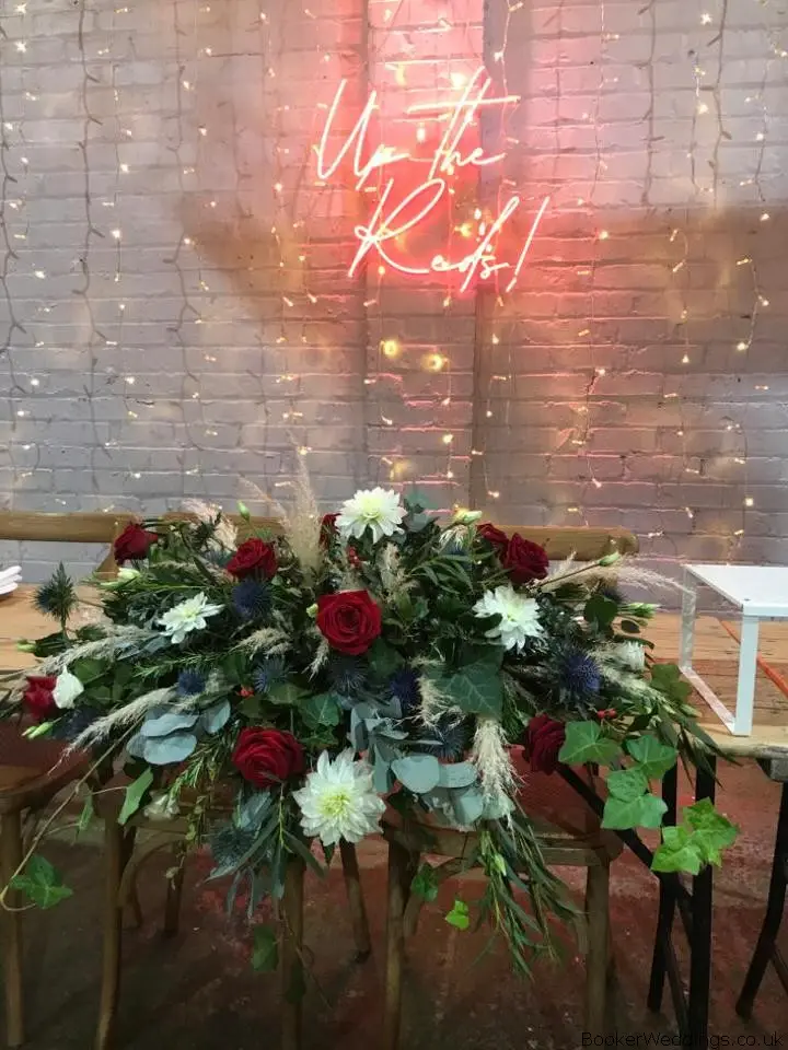 Wild and Natural Top Table Arrangement