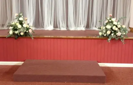 Large Pink Mix Rose Arrangements for stage