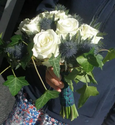 Rose and Thistle Bouquet - Side