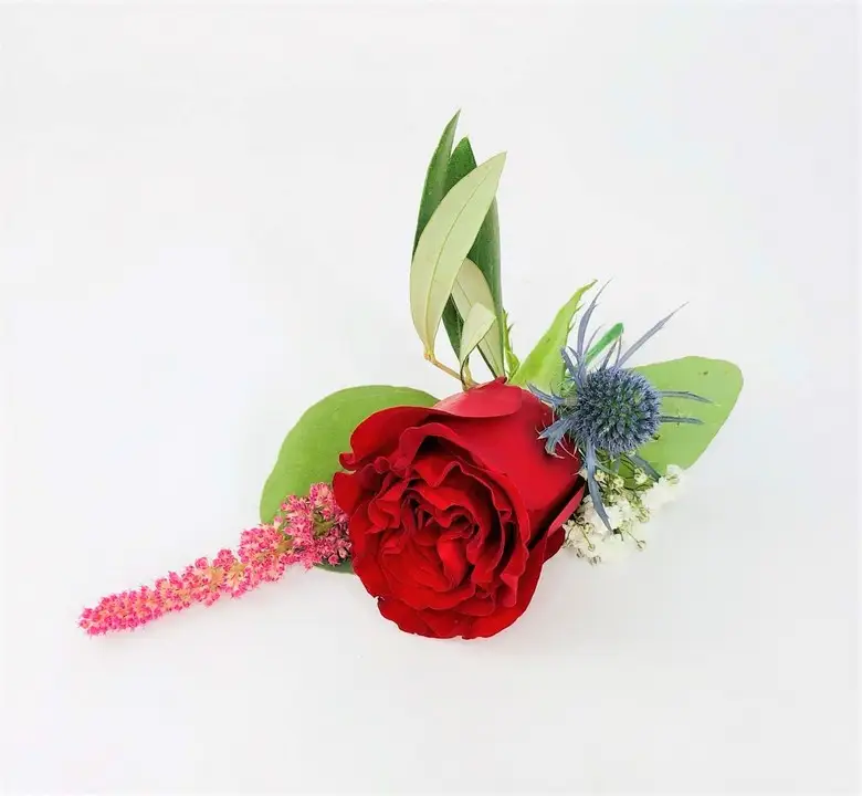 Red Rose and Thistle Buttonhole