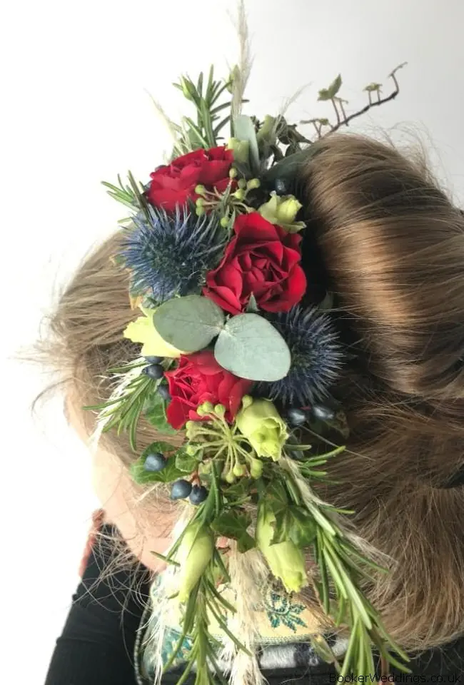 Bridesmaid Hair Vine for Winter Wedding