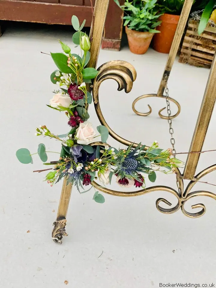 Table Plan Flowers for Palm House Wedding