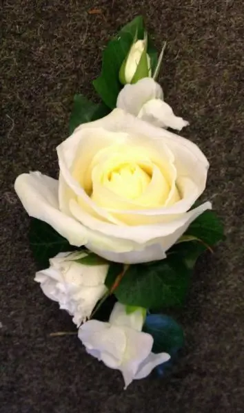 White Rose Corsage