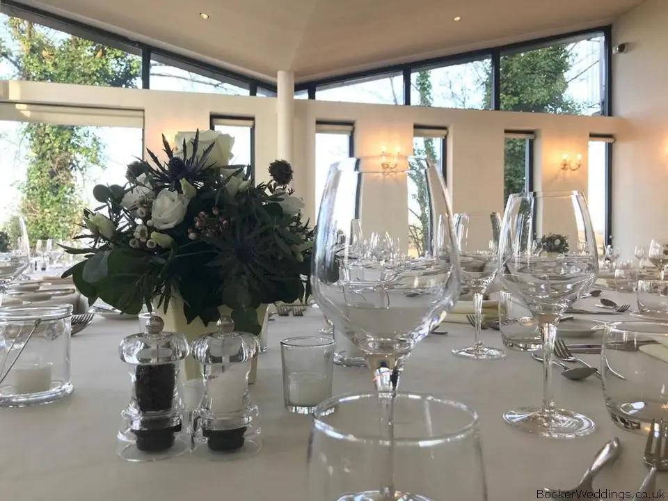 West Tower Wedding Table Flowers
