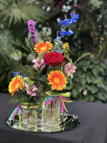 Bright Wedding Flowers at the Palm House4