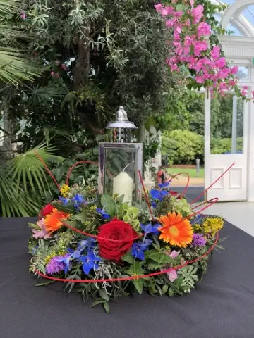 Bright Wedding Flowers at the Palm House5
