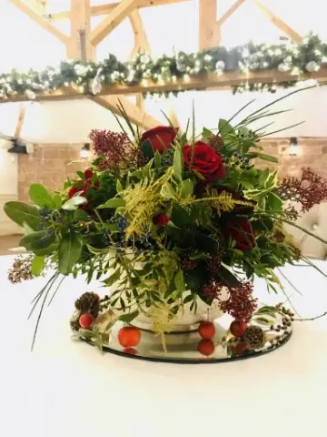 Christmas Wedding Flowers at Allerton Manor 11