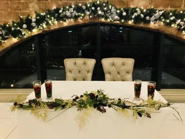 Christmas Wedding Flowers at Allerton Manor 12