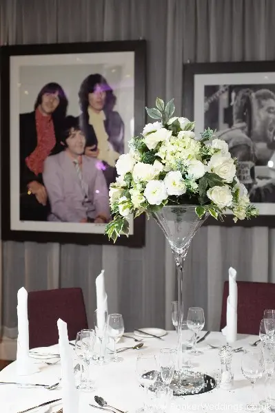 Wedding photo shoot at Hard Days Night Liverpool, featuring flowers from Booker Weddings, Liverpool Florists12
