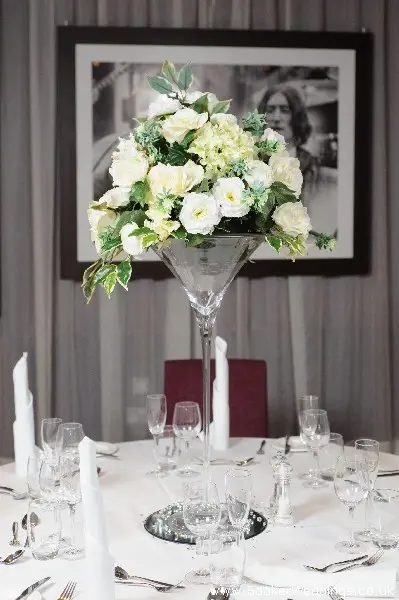 Wedding photo shoot at Hard Days Night Liverpool, featuring flowers from Booker Weddings, Liverpool Florists21