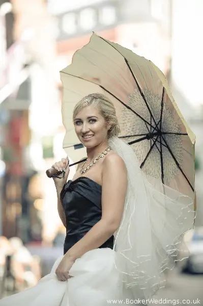 Wedding photo shoot at Hard Days Night Liverpool, featuring flowers from Booker Weddings, Liverpool Florists24