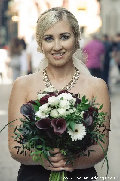 Wedding photo shoot at Hard Days Night Liverpool, featuring flowers from Booker Weddings, Liverpool Florists29