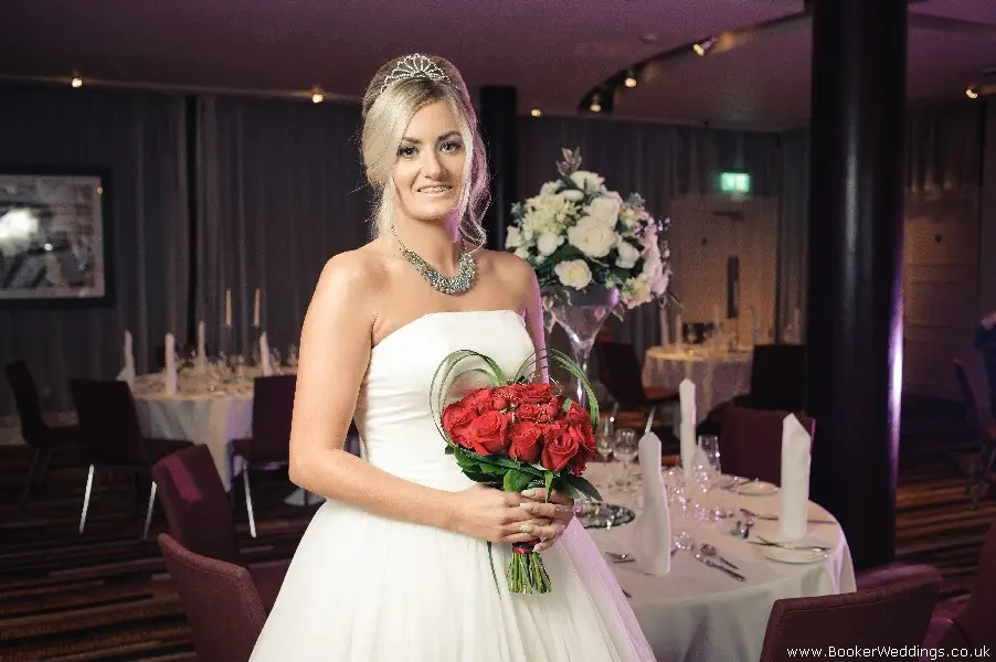 Wedding photo shoot at Hard Days Night Liverpool, featuring flowers from Booker Weddings, Liverpool Florists35