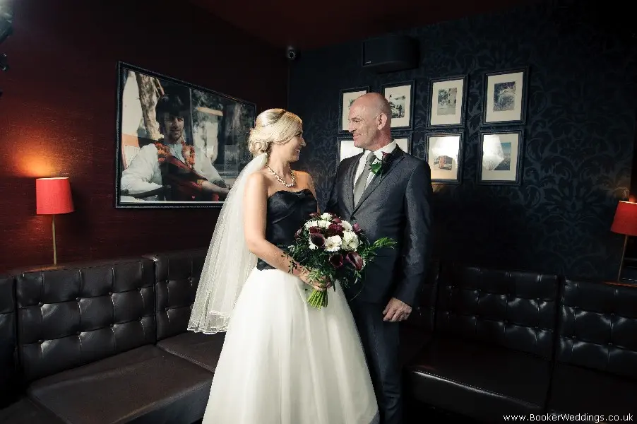 Wedding photo shoot at Hard Days Night Liverpool, featuring flowers from Booker Weddings, Liverpool Florists41