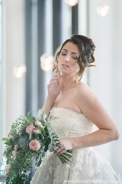 Wedding photo shoot at Hilton Hotel Liverpool, featuring flowers from Booker Weddings, Liverpool Florists20