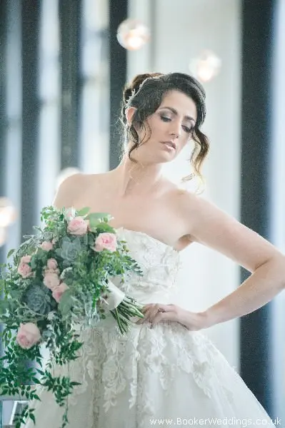Wedding photo shoot at Hilton Hotel Liverpool, featuring flowers from Booker Weddings, Liverpool Florists25