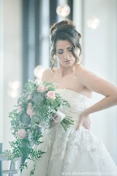 Wedding photo shoot at Hilton Hotel Liverpool, featuring flowers from Booker Weddings, Liverpool Florists26