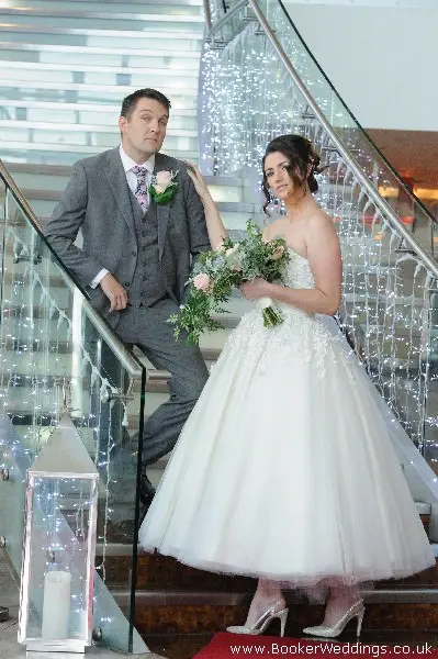 Wedding photo shoot at Hilton Hotel Liverpool, featuring flowers from Booker Weddings, Liverpool Florists35