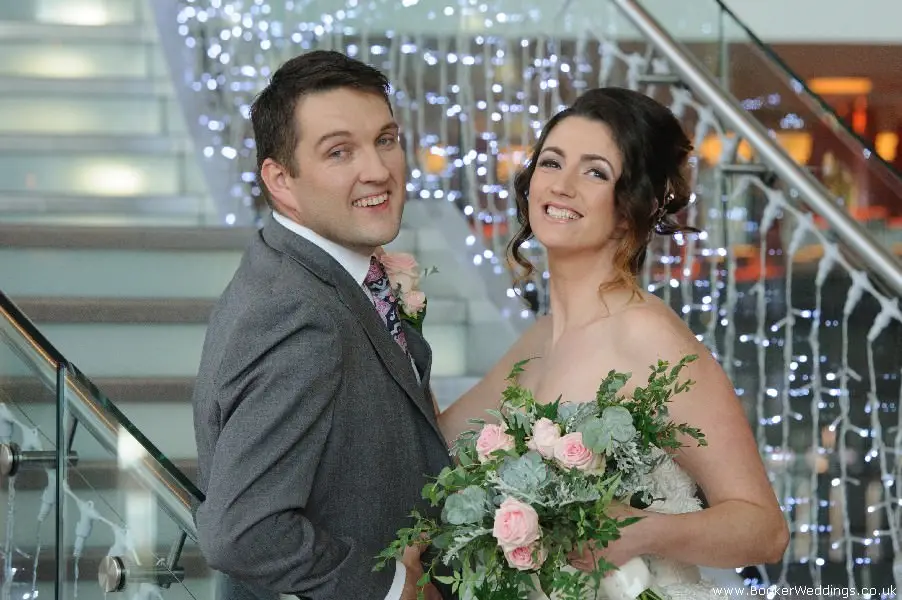 Wedding photo shoot at Hilton Hotel Liverpool, featuring flowers from Booker Weddings, Liverpool Florists38