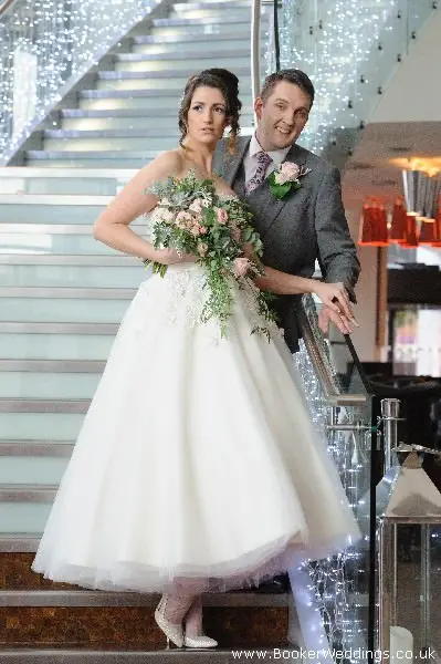 Wedding photo shoot at Hilton Hotel Liverpool, featuring flowers from Booker Weddings, Liverpool Florists39