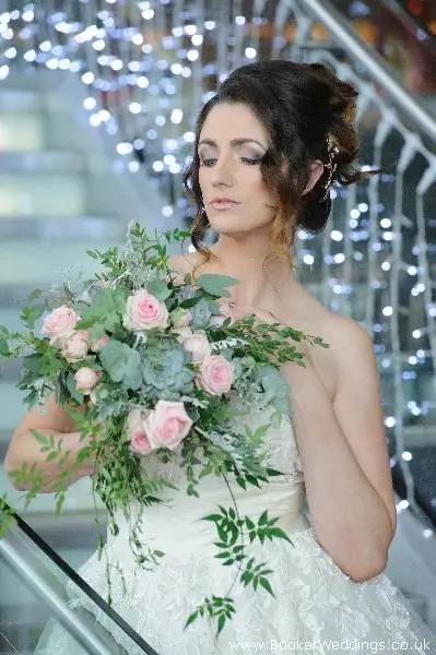 Wedding photo shoot at Hilton Hotel Liverpool, featuring flowers from Booker Weddings, Liverpool Florists41