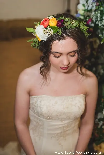 Wedding photo shoot at Wellbeing Farm, Bolton, featuring flowers from Booker Weddings, Liverpool Florists5